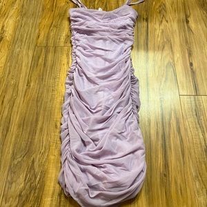Lilac Steve Madden Rucched  Dress | size small | never worn | built in bra
